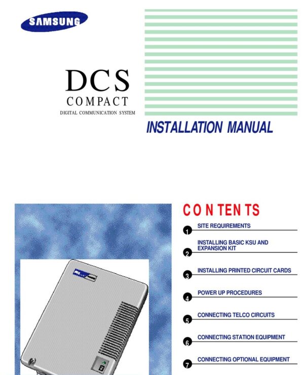 Samsung DCSC Installation Guide