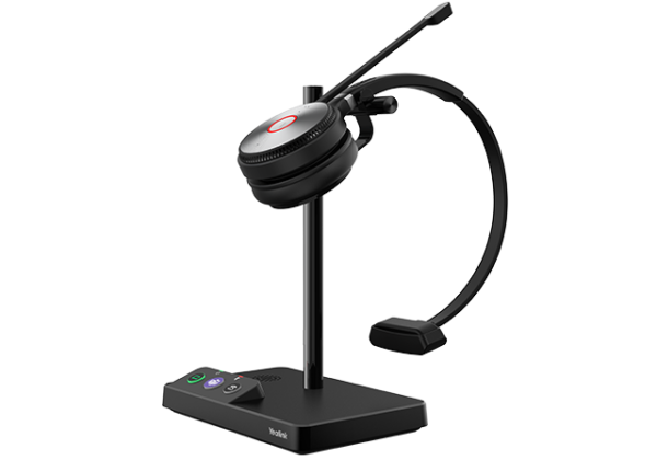 wh62-DECT Wireless Headset on stand